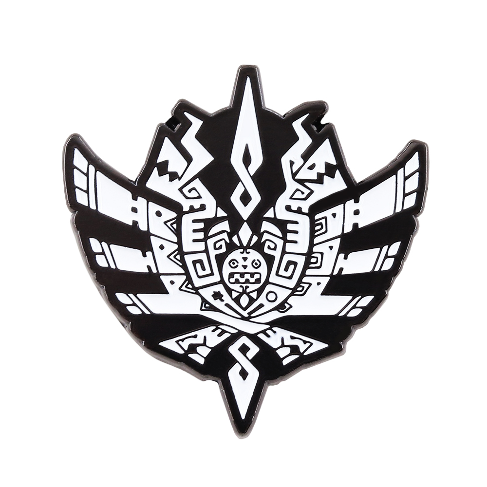 Vintage Collectible Pins - MH4 Monster Hunter-4 Logo Badge RPG