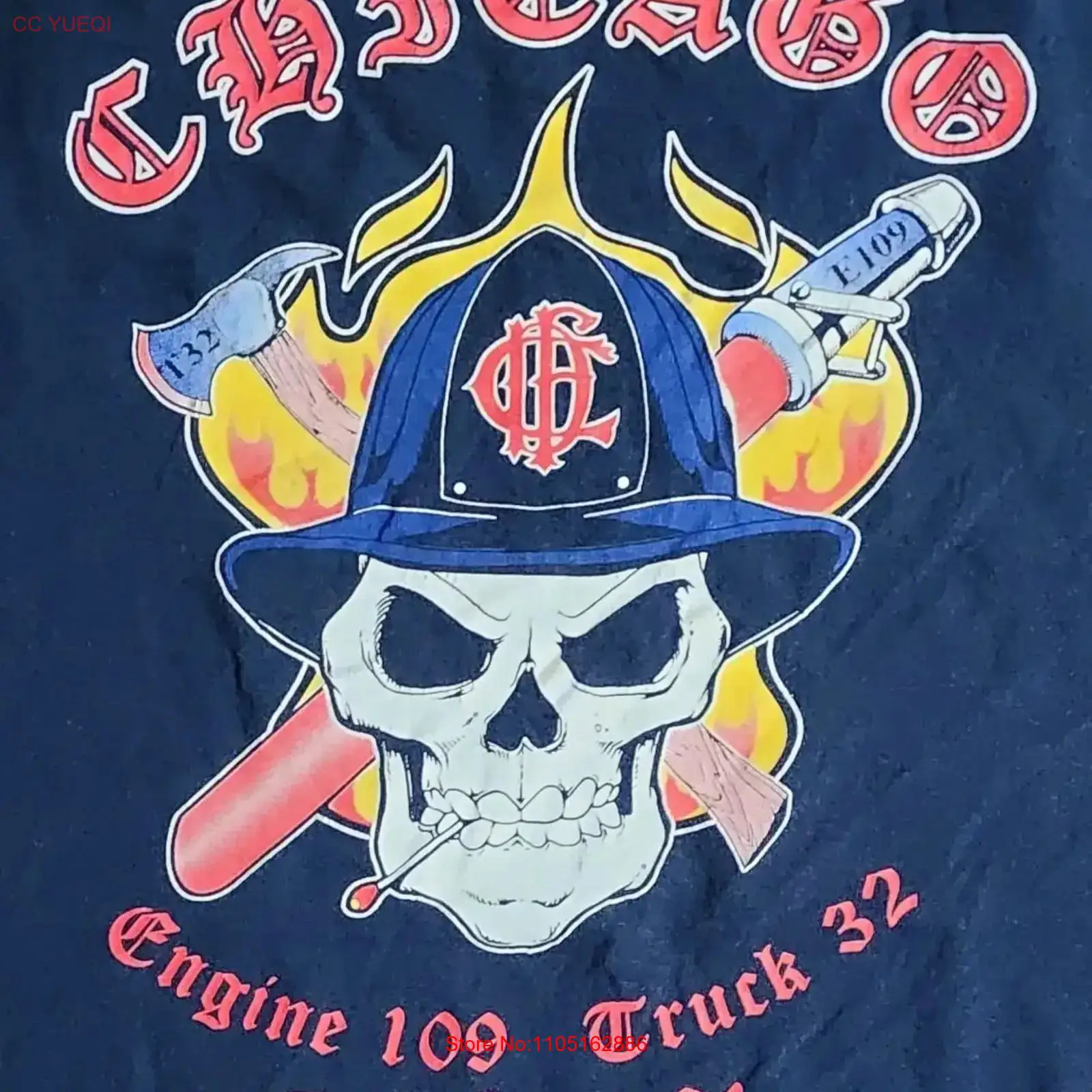 Collectible Vintage T Shirts - Chicago Fire Department T Shirt Sz