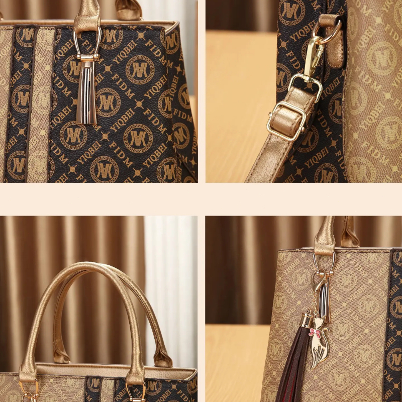 Women's Handbag Set with Shoul - Vintage Zipper のレビューと価格