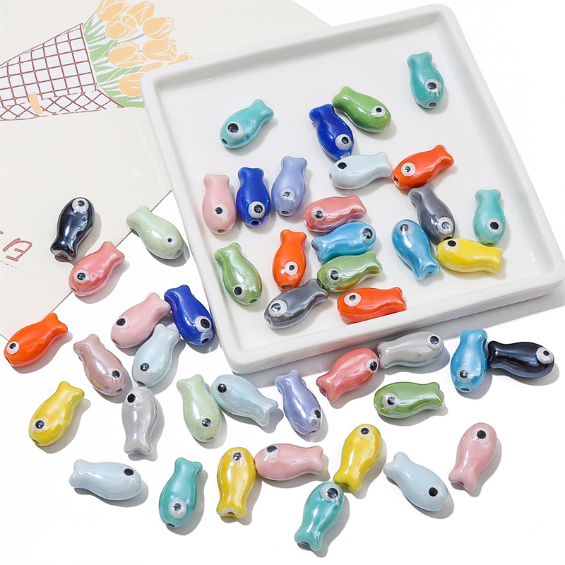 10Pcs Vintage Fish Ceramic Bea - Vintage Collector のレビューと価格