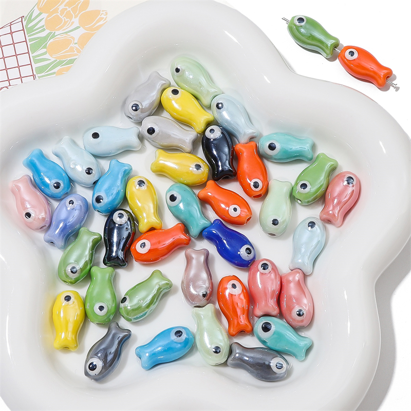 10Pcs Vintage Fish Ceramic Bea - Vintage Collector のレビューと価格