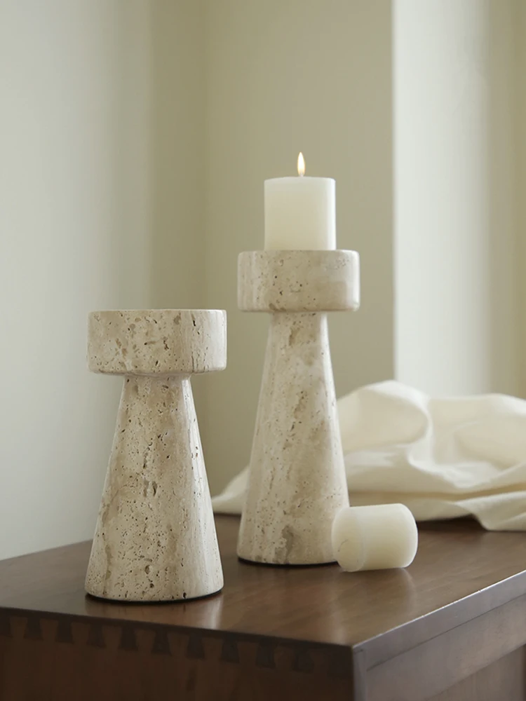 Minimalist Marble Candle Holde - Vintage Collectible Marbles のレビューと価格