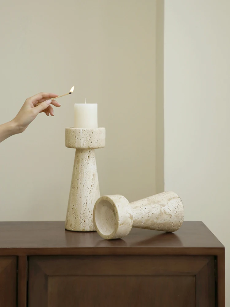 Minimalist Marble Candle Holde - Vintage Collectible Marbles のレビューと価格