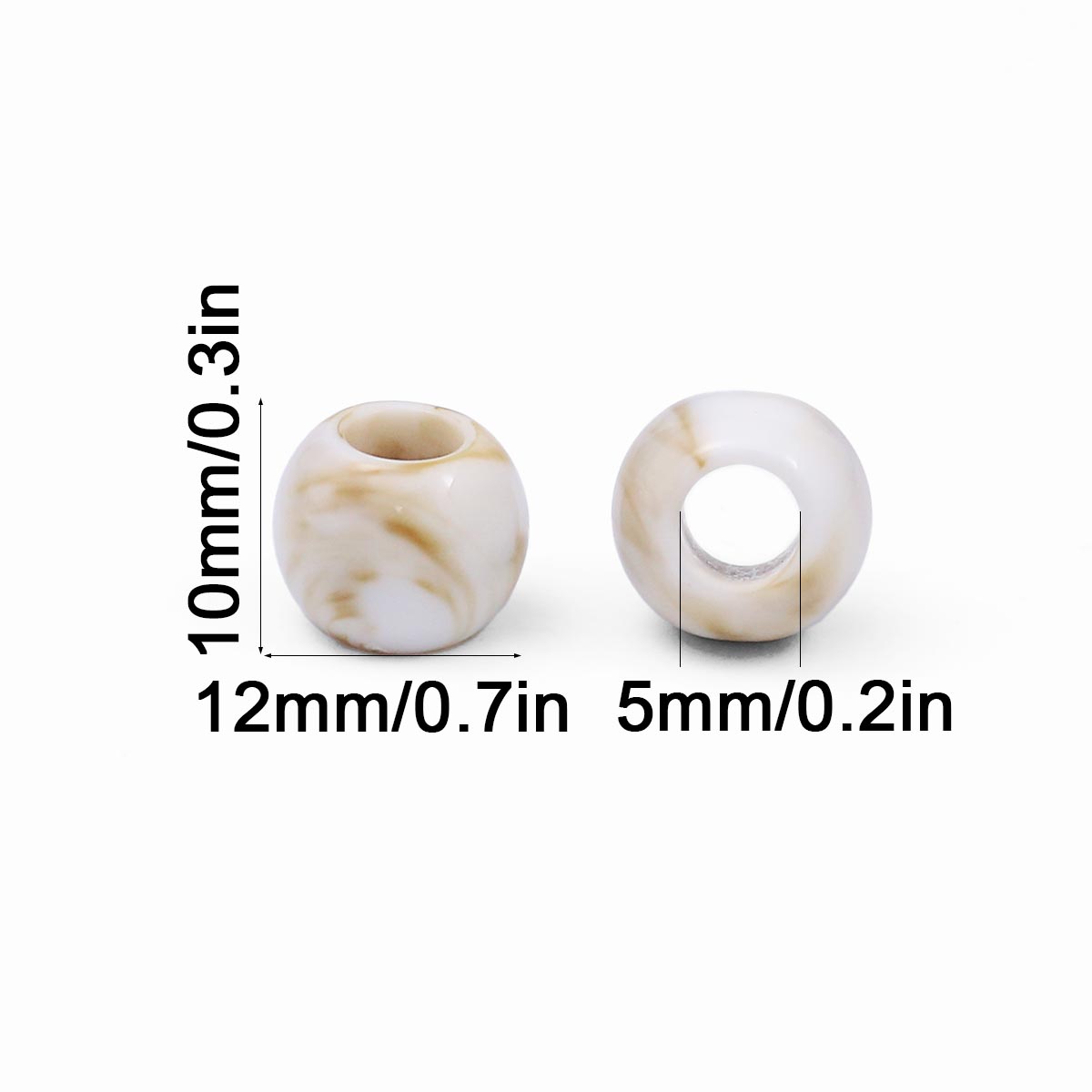 20/40/60pcs 12mm Large Hole Ma - Vintage Collectible Marbles のレビューと価格