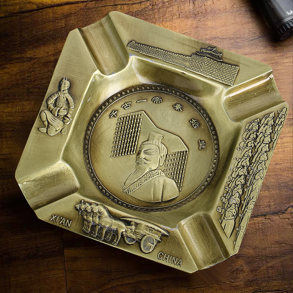 Vintage Brass Ashtray Retro Ch - Vintage Collectible Ashtrays のレビューと価格