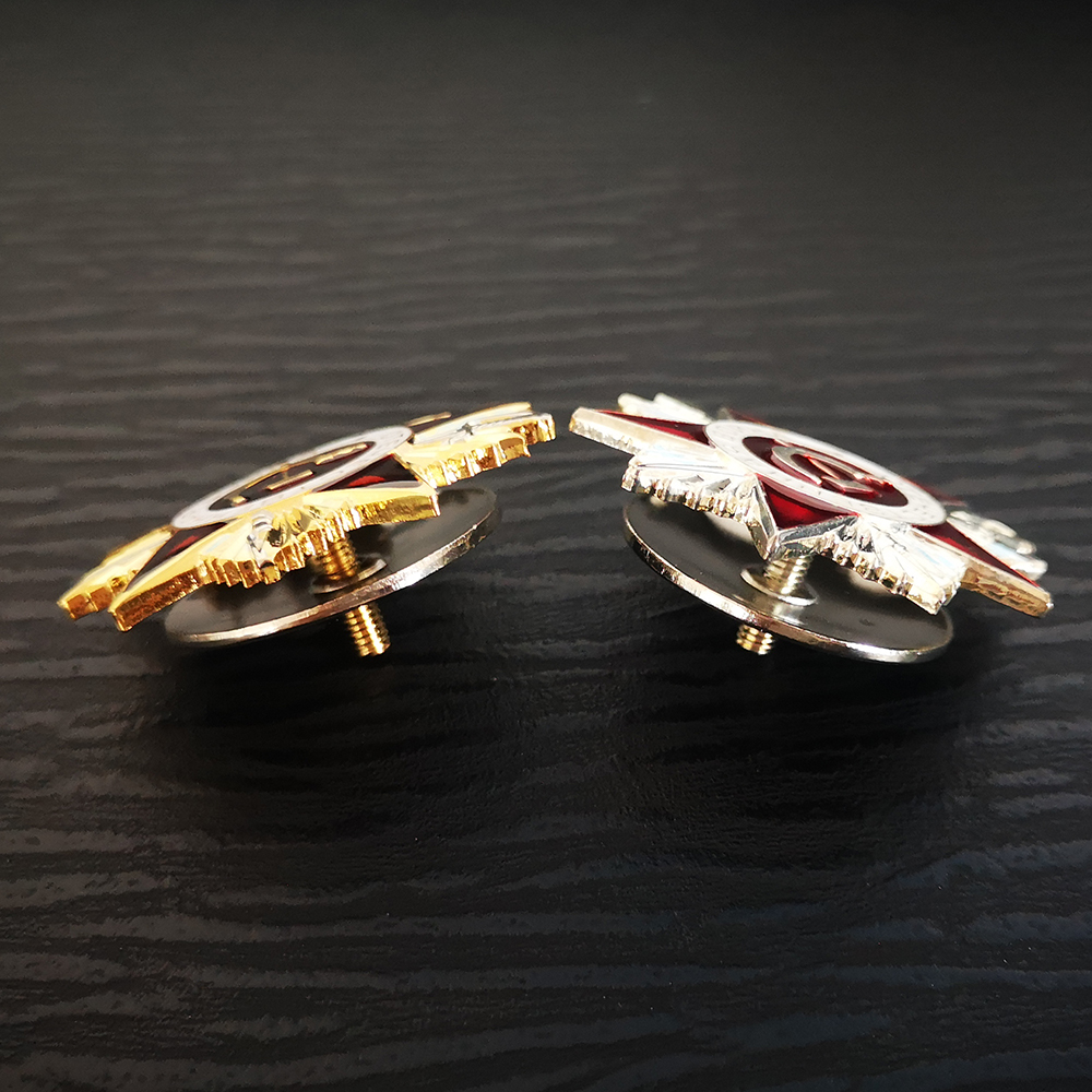Two Color Russia USSR Badge La - Vintage Collectible Pins のレビューと価格