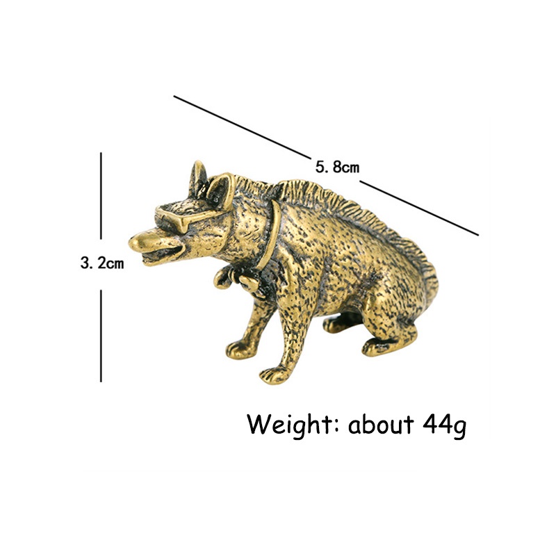 Brass Hyaenidae with Eyes Stat - Vintage Collectible Accessories のレビューと価格