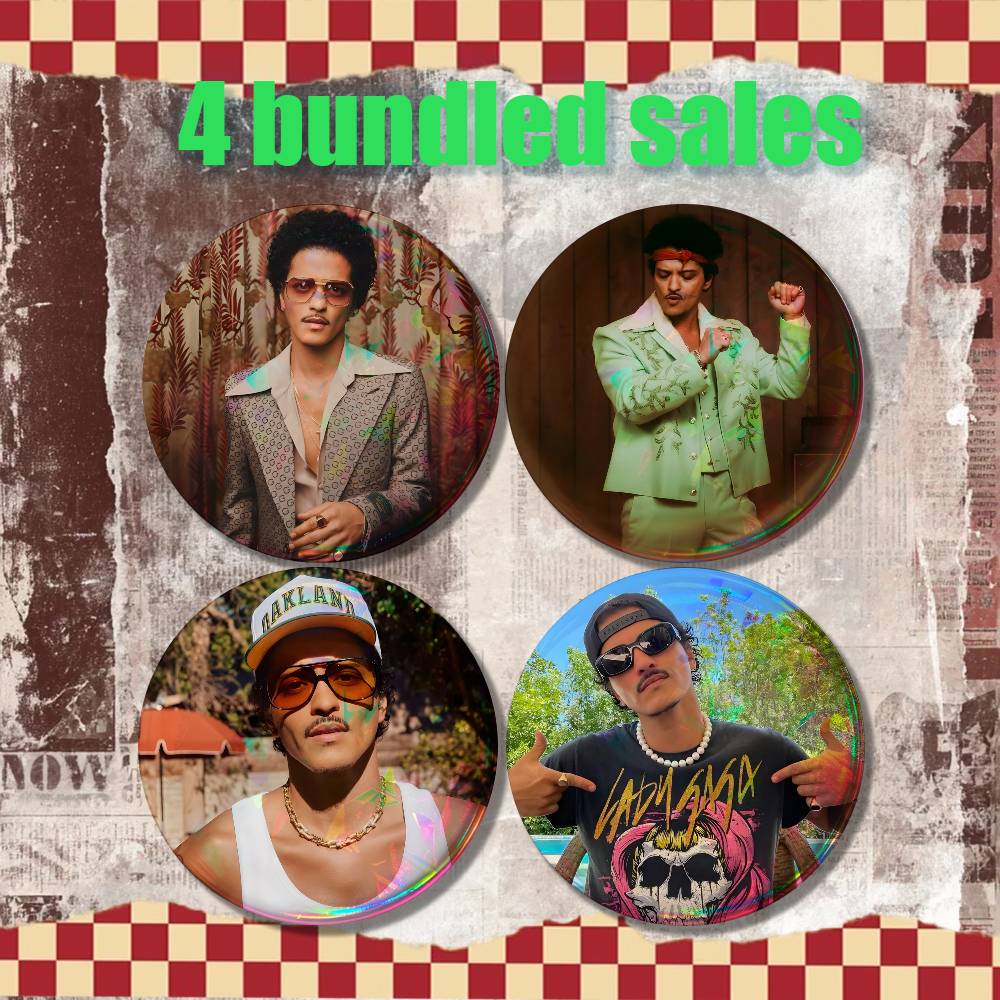 B-Bruno Mars 24K Magic Vintage - Vintage Collectible Pins のレビューと価格