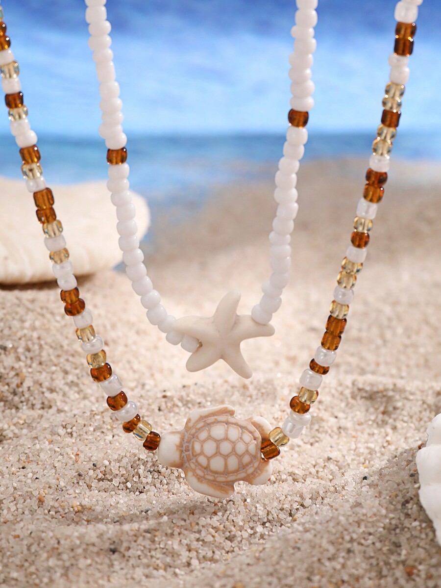 2pcs Vintage Bohemian Style St - Vintage Necklace のレビューと価格