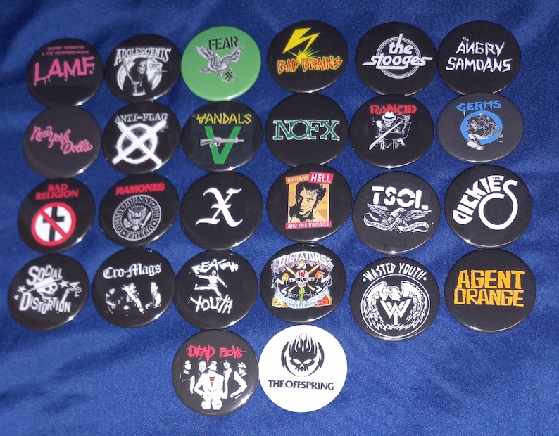 Vintage US Punk Rock Band Pinb - Vintage Collectible Pins のレビューと価格