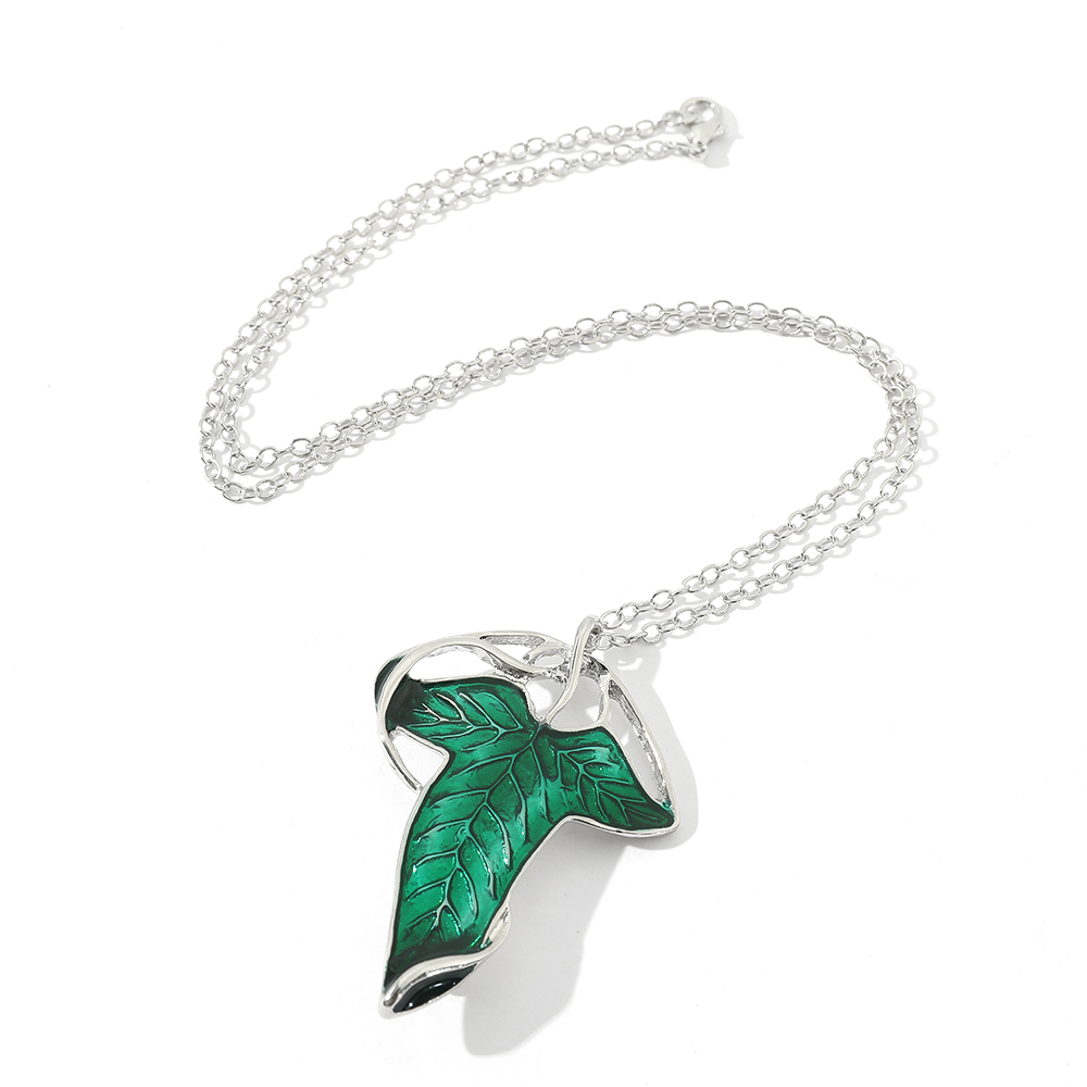 Vintage Green Leaf Pendant Nec - Vintage Item のレビューと価格