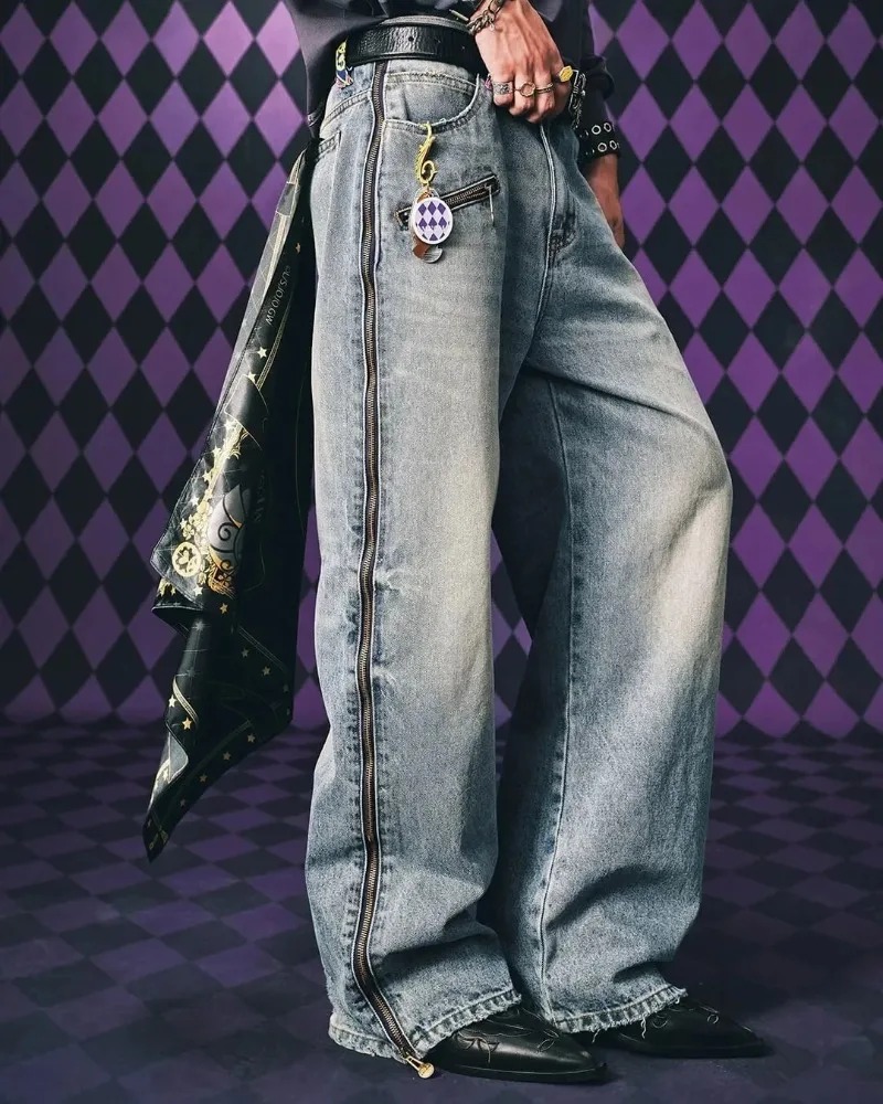 Y2K Streetwear Men Hip Hop Har - Vintage Zipper のレビューと価格