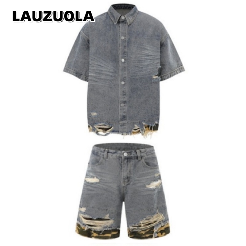 Men's Distressed Ripped Denim  - Vintage Zipper のレビューと価格