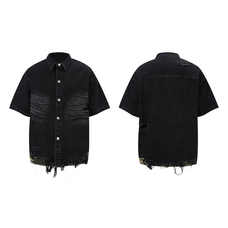 Men's Distressed Ripped Denim  - Vintage Zipper のレビューと価格