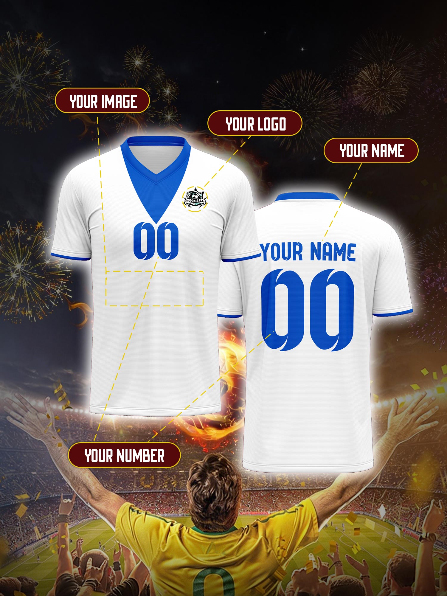 Custom Soccer Jersey With Cust - Vintage Collector のレビューと価格