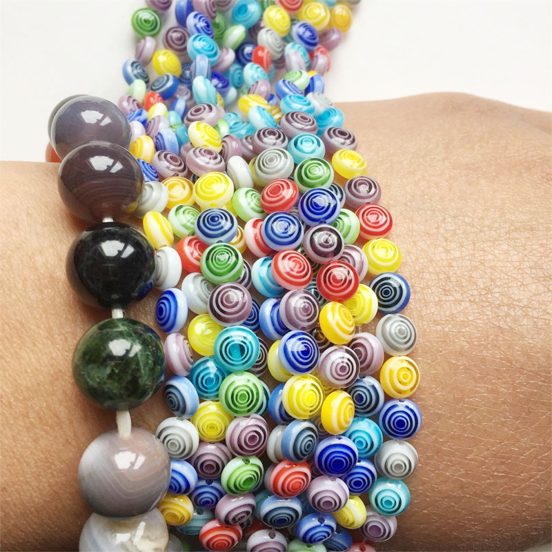 Ped Circles Flower Murano Mill - Vintage Collectible Marbles のレビューと価格