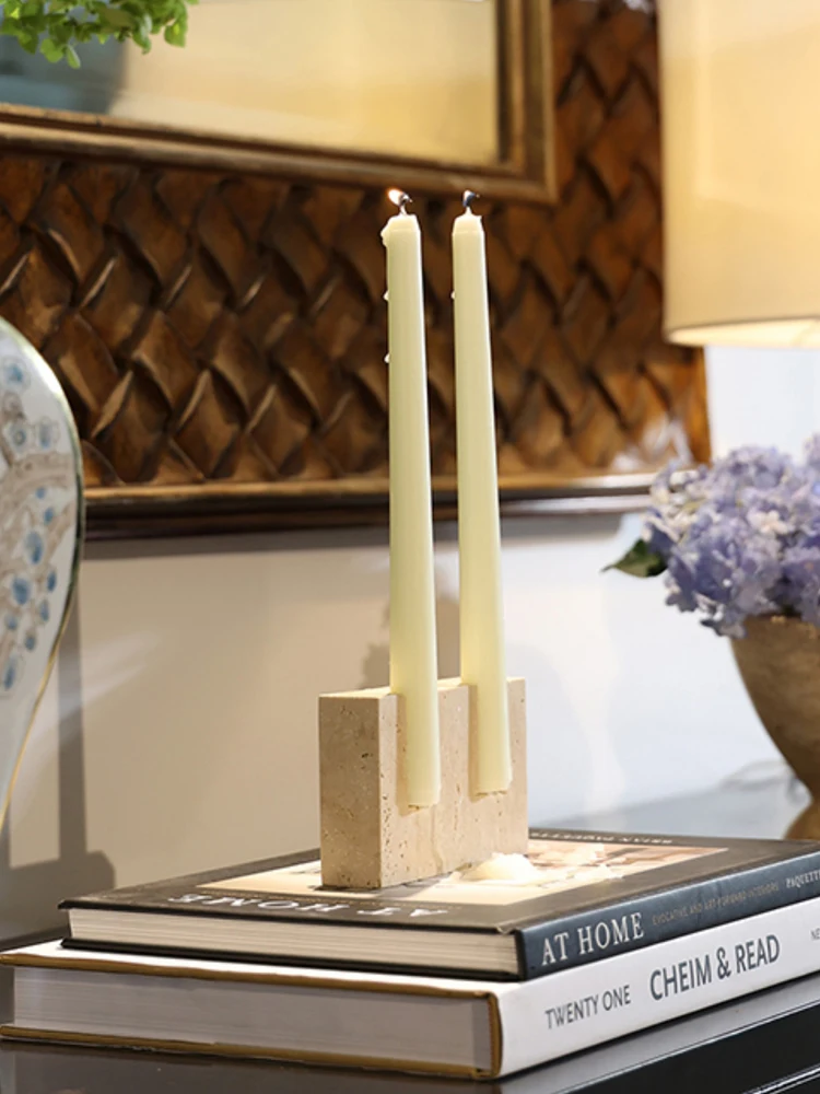 2 Holes Marble Candlestick Hol - Vintage Collectible Marbles のレビューと価格