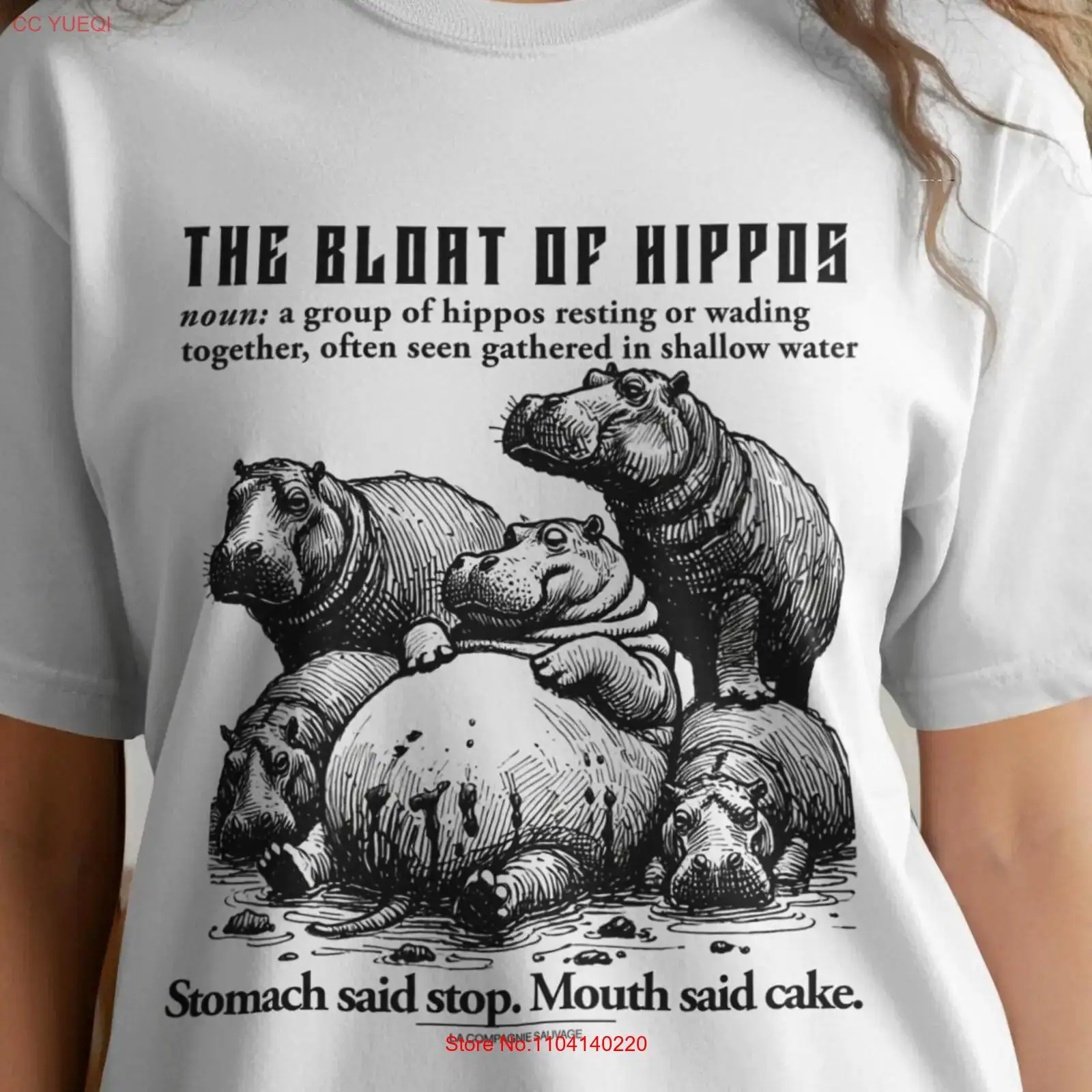 Hippos T Shirt Bloat of Funny  - Collectible Vintage T Shirts のレビューと価格