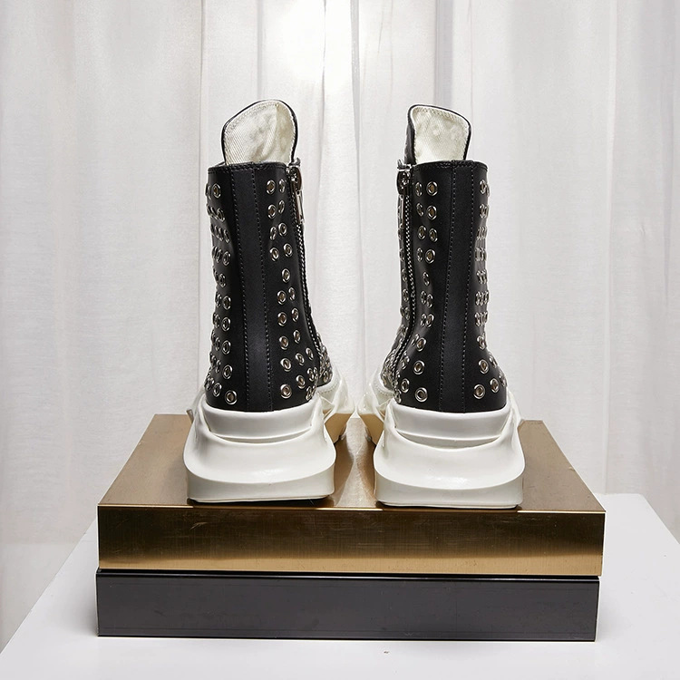 Vintage Men Shoes High-TOP Pla - Vintage Zipper のレビューと価格