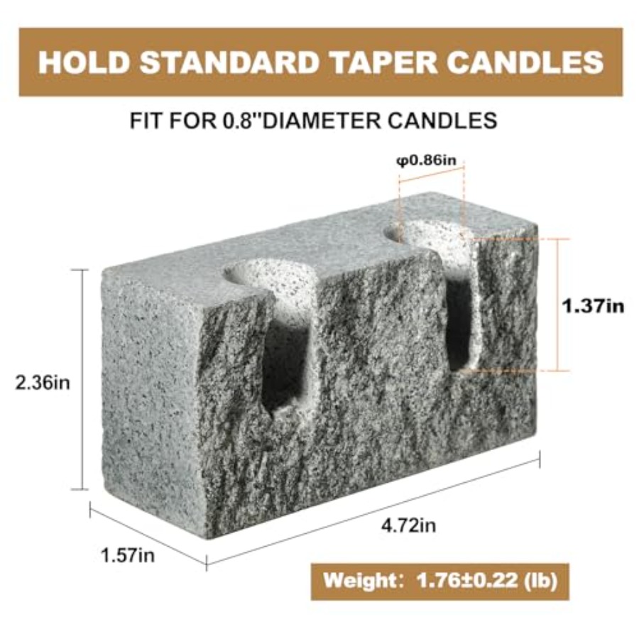 Marble Candle Holder, 2 Holes  - Vintage Collectible Marbles のレビューと価格