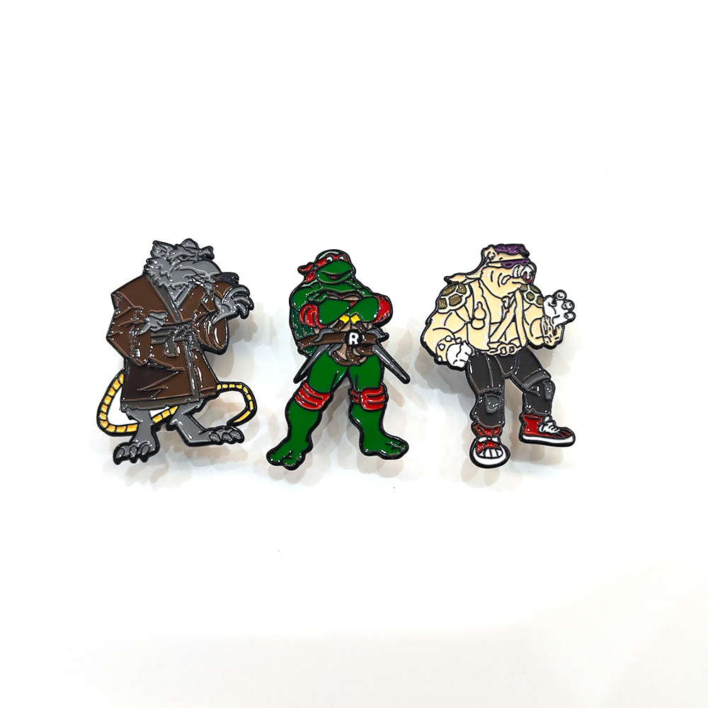 3pcs Vintage Ninja Turtles Pin - Vintage Item のレビューと価格