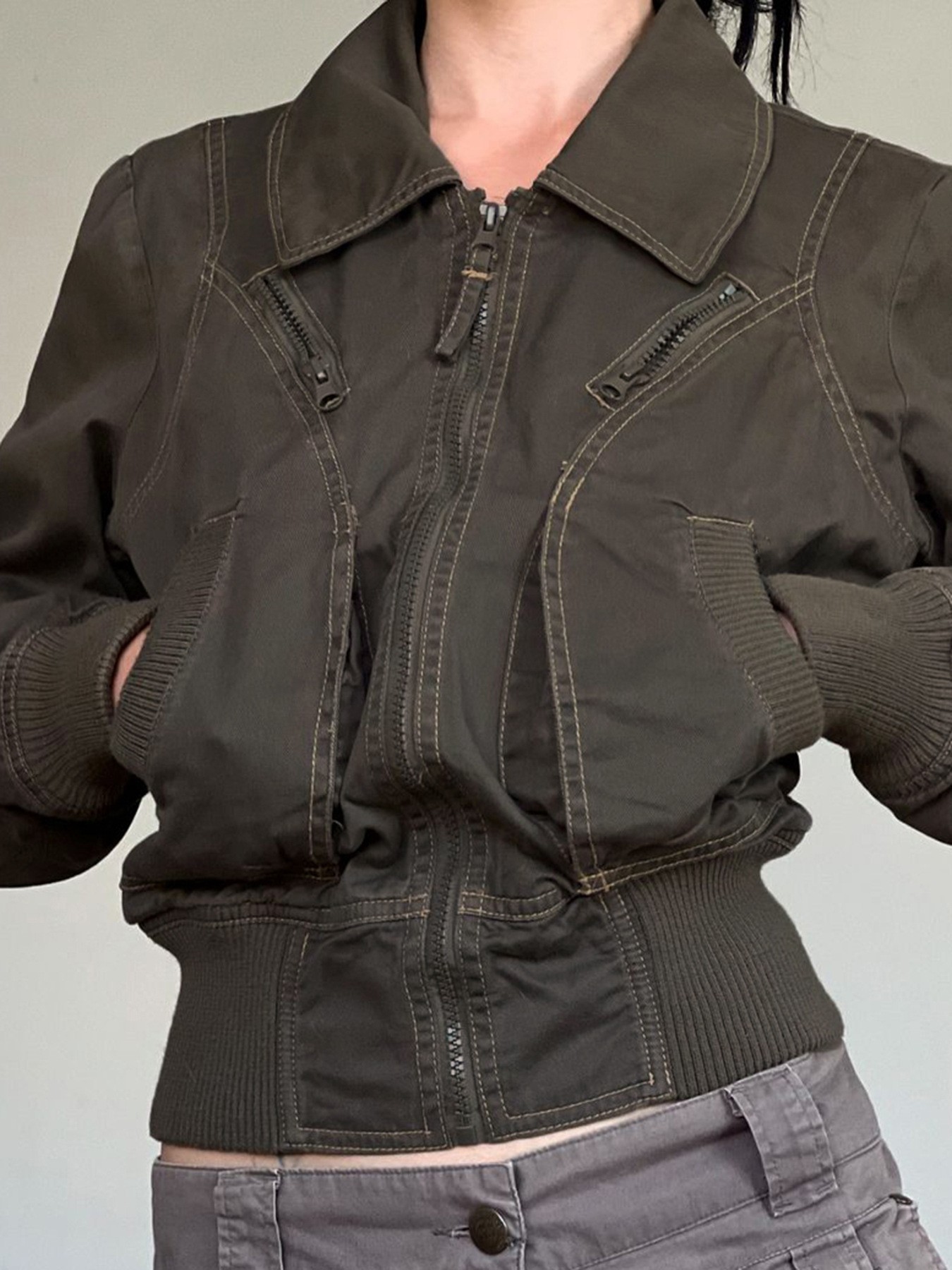 Summer Men's Clothing Slim Fit - Vintage Zipper のレビューと価格