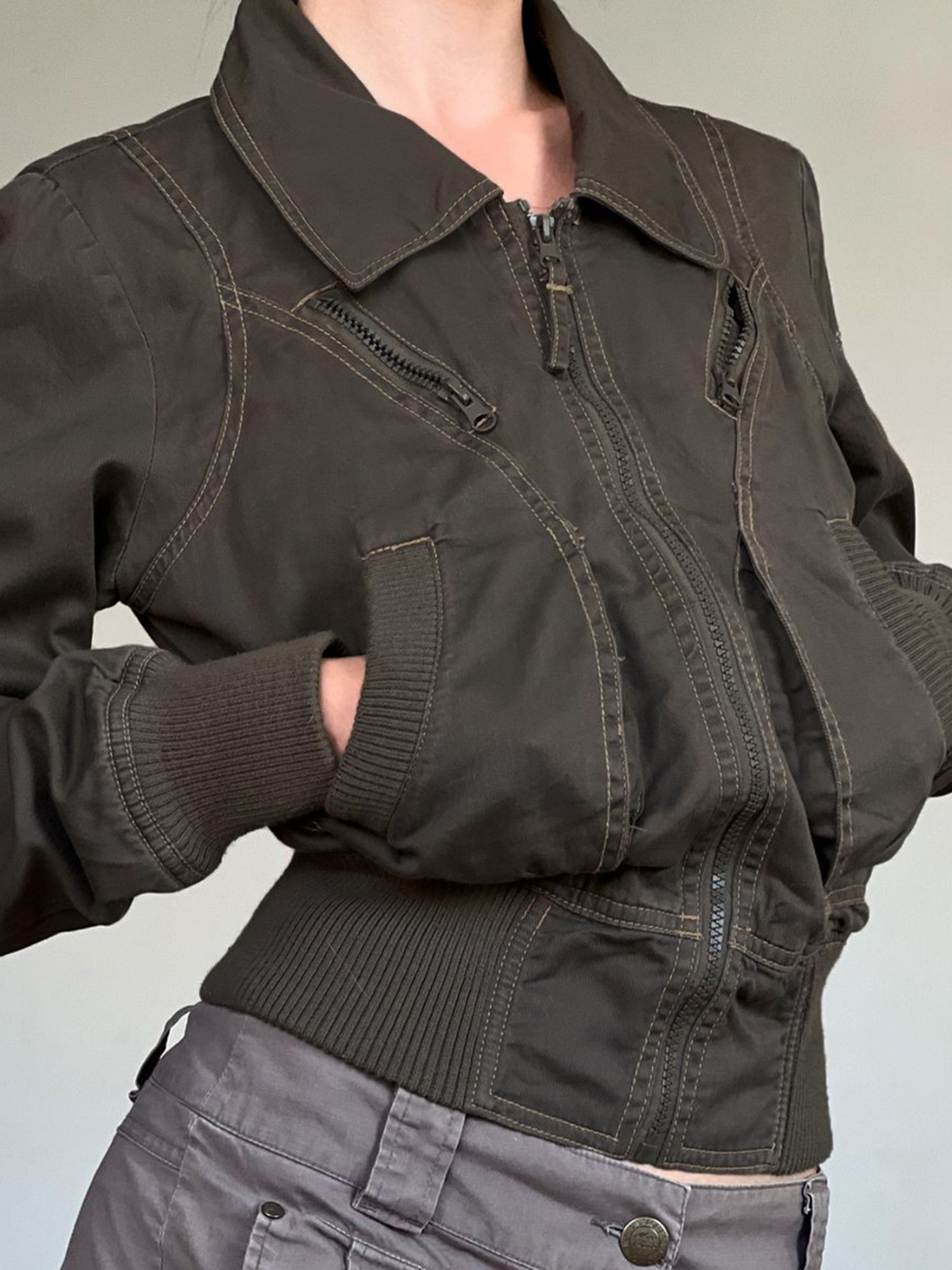 Summer Men's Clothing Slim Fit - Vintage Zipper のレビューと価格
