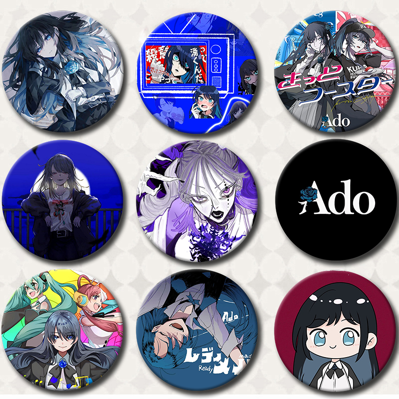 58MM Ado Kyogen X Uta Soft But - Vintage Collectible Pins のレビューと価格