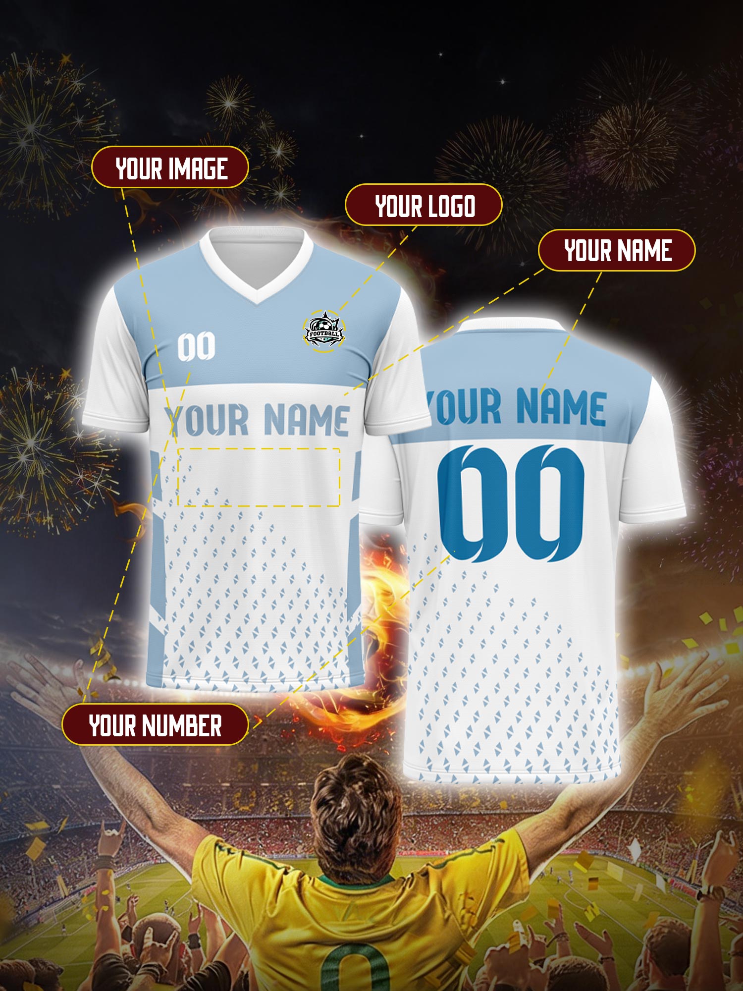 Custom Soccer Jersey With Cust - Vintage Collector のレビューと価格