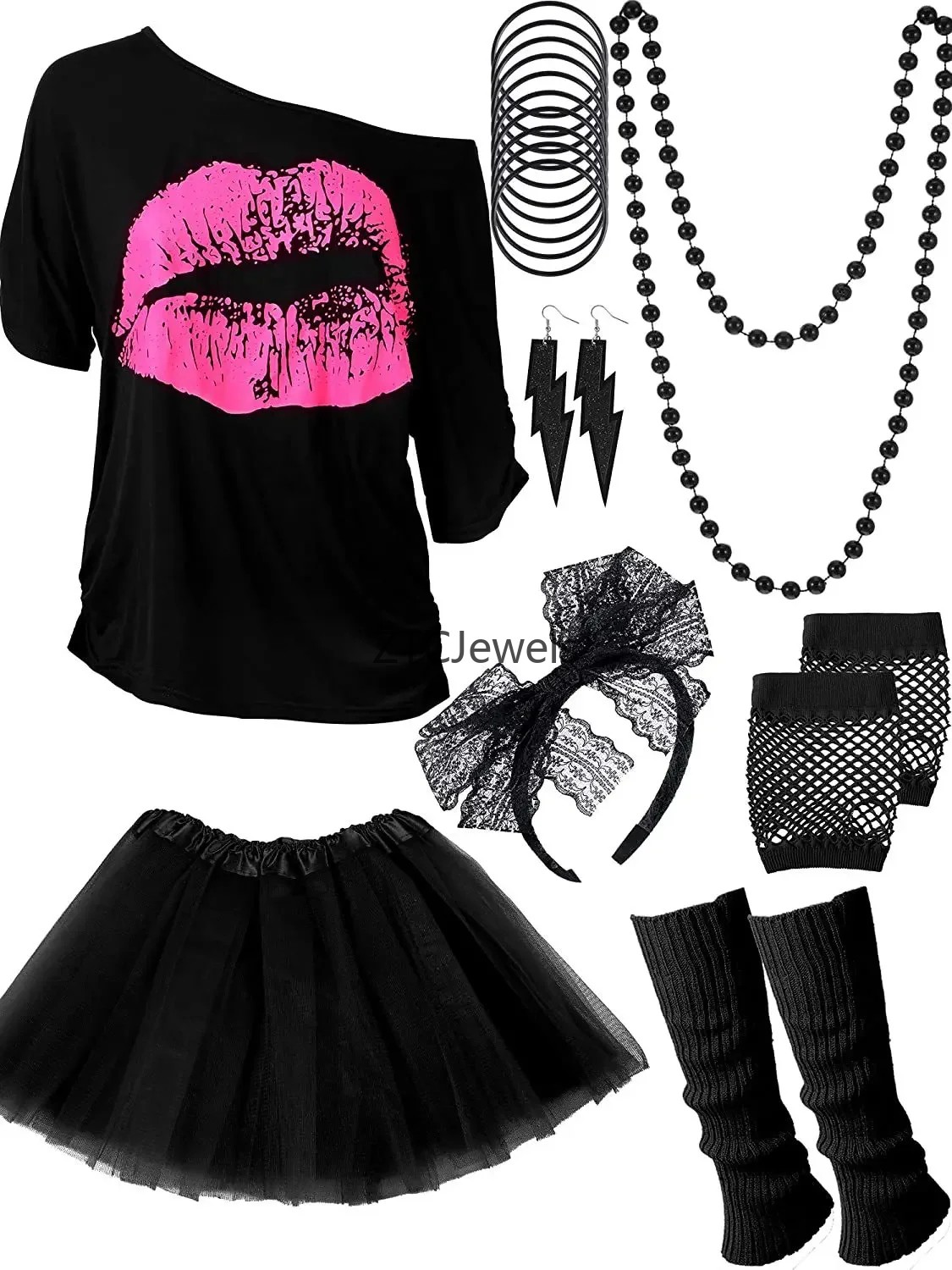 Vintage 80s Prom Costume Set f - Vintage Necklace のレビューと価格