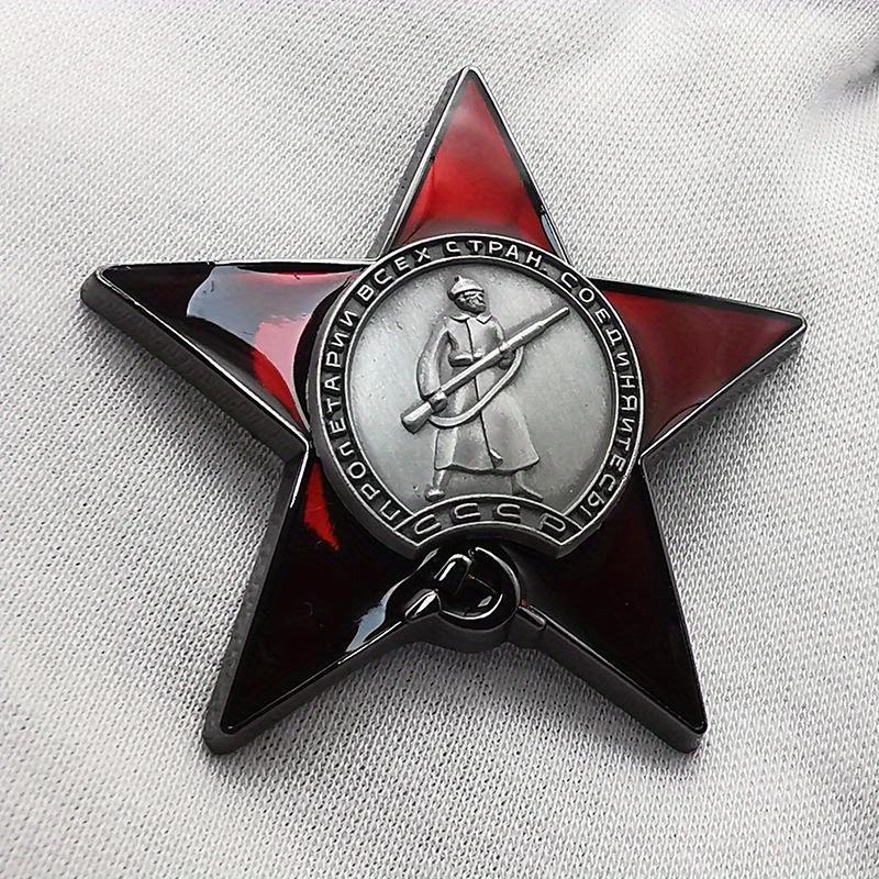 1Pc Red Star Badge Lapel Pins  - Vintage Collectible Pins のレビューと価格